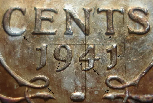 Narrow Date, Re-engraved Reverse