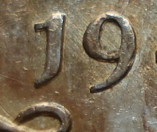 Narrow Date, Re-engraved Reverse