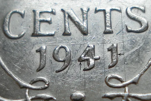 Medium Date, Repunched 4