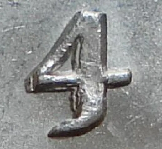 Medium Date, Repunched 4