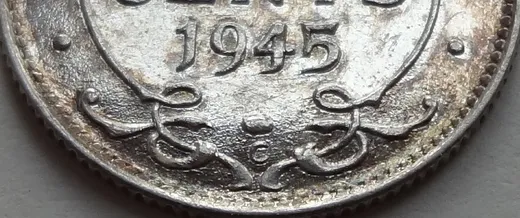 Narrow Date, Repunched 45