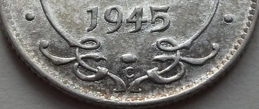 Narrow Date, Repunched 45