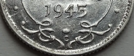 Narrow Date, Repunched 45