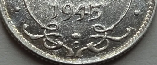 Narrow Date, Repunched 45
