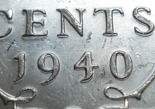 Wide Date, Re-engraved Reverse