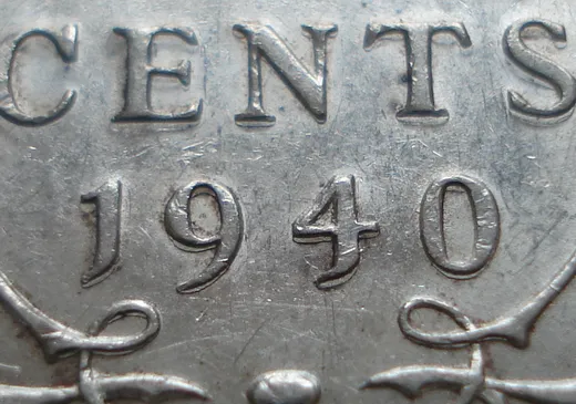 Wide Date, Re-engraved Reverse