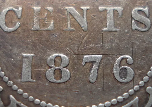Plain 6, Re-engraved Obv.