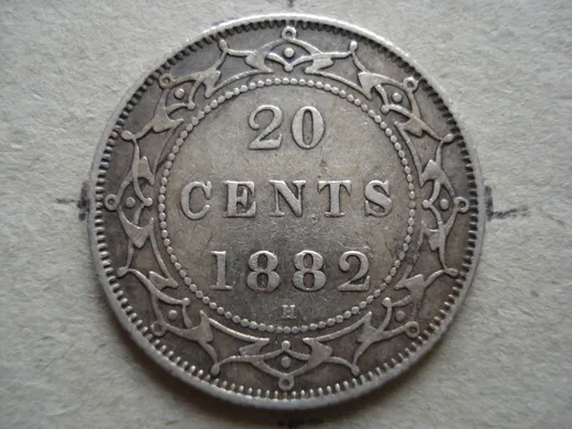1882 H 20 Cents, coin 2, reverse