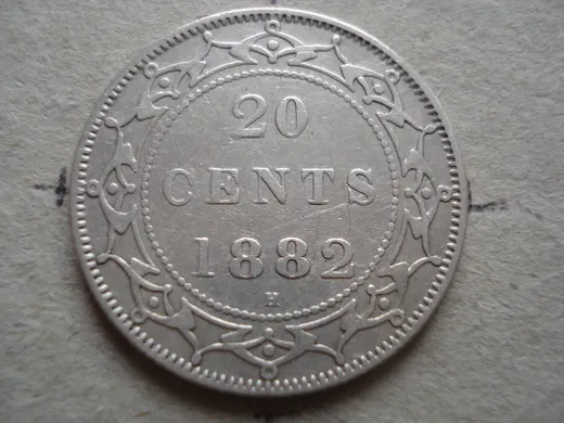 1882 H 20 Cents, coin 3, reverse