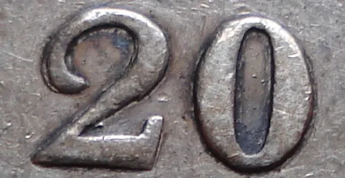 Narrow Date, Re-engraved 2 & C