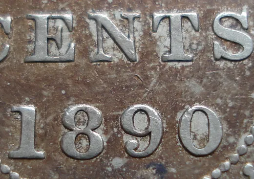 Narrow Date, Re-engraved 2, C & S, NFLD 20 Cents A