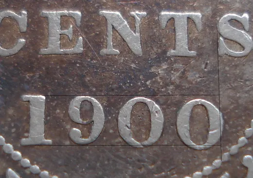Wide Date, Low 0, Re-engraved S